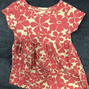 cute floral girls short sleeve dress